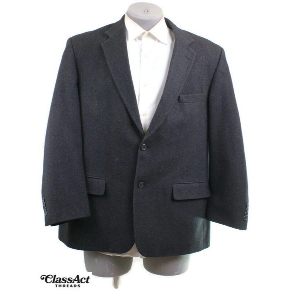 Joseph & Feiss Men's 44R Dark Gray 2 Btn 100% Camelhair Blazer Sport Coat